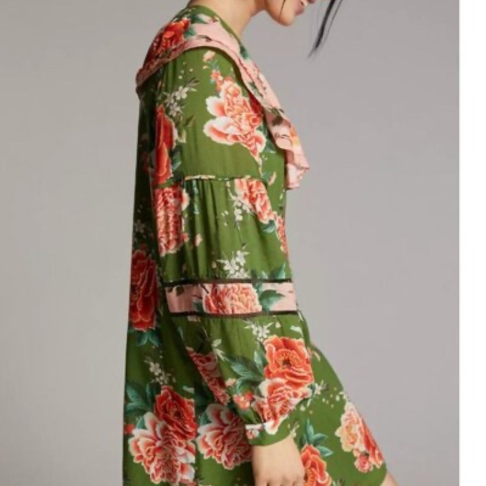 FARM Rio Green Floral Dress - Picture 2 of 6